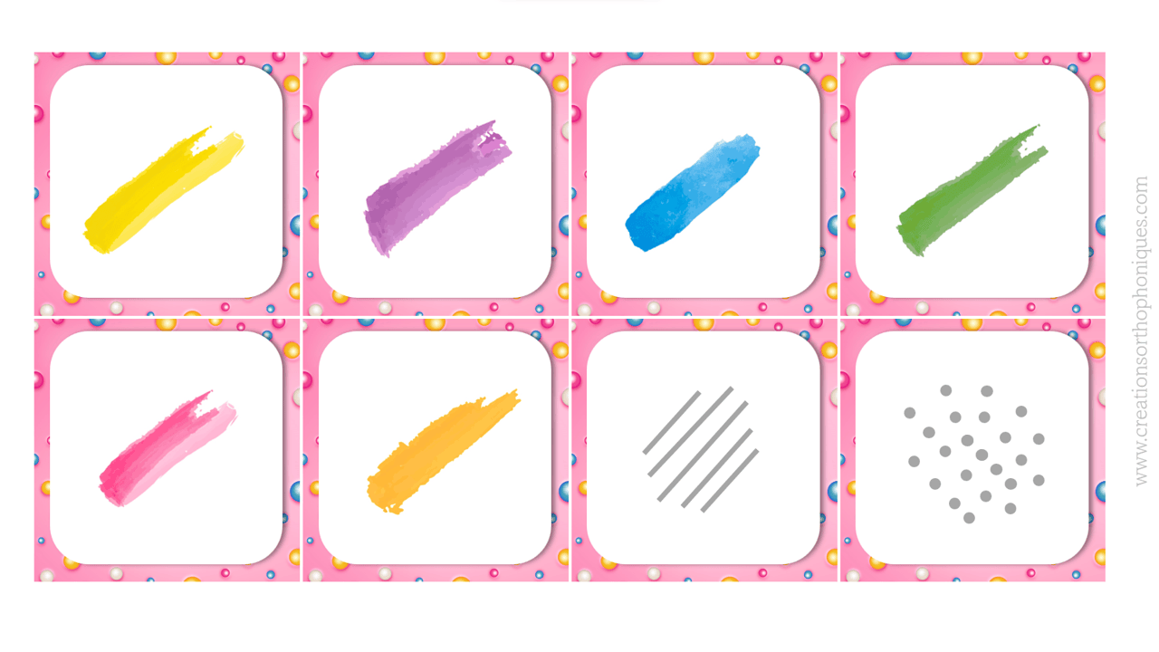 Créations orthophoniques attention Des bonbons jeu langage oral 5-10 ans