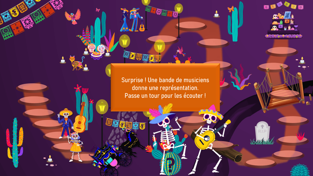 Créations orthophoniques Cognition La fête des morts jeu de l’oie calcul