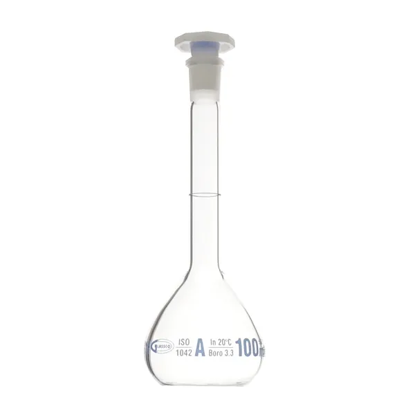 Educaduino Verrerie Fiole jaugée (A) bouchée fiole de chimie