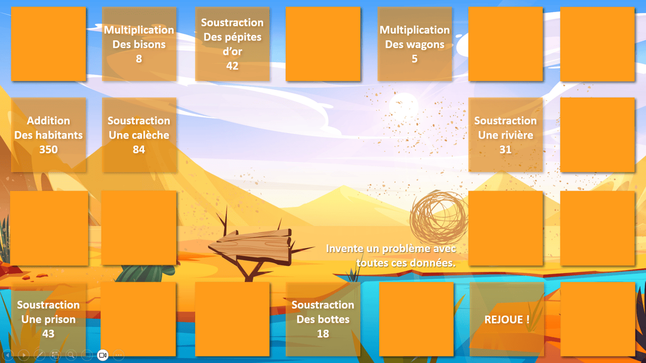 Créations orthophoniques Cognition mathématique La ruée vers l’or jeu PowerPoint