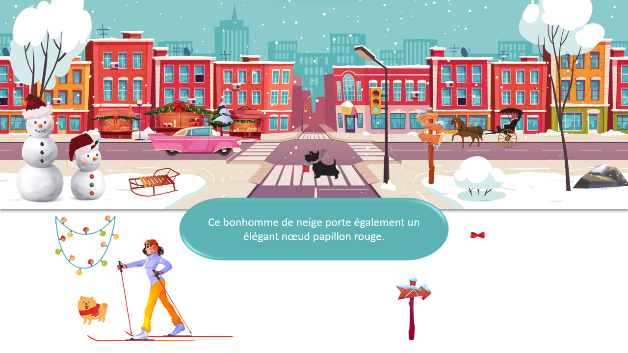 Créations orthophoniques Lecture Il se passe des choses rue hiver