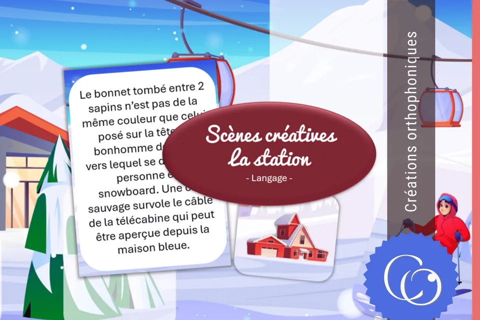 Créations orthophoniques Station scène créative hiver langage oral pdf