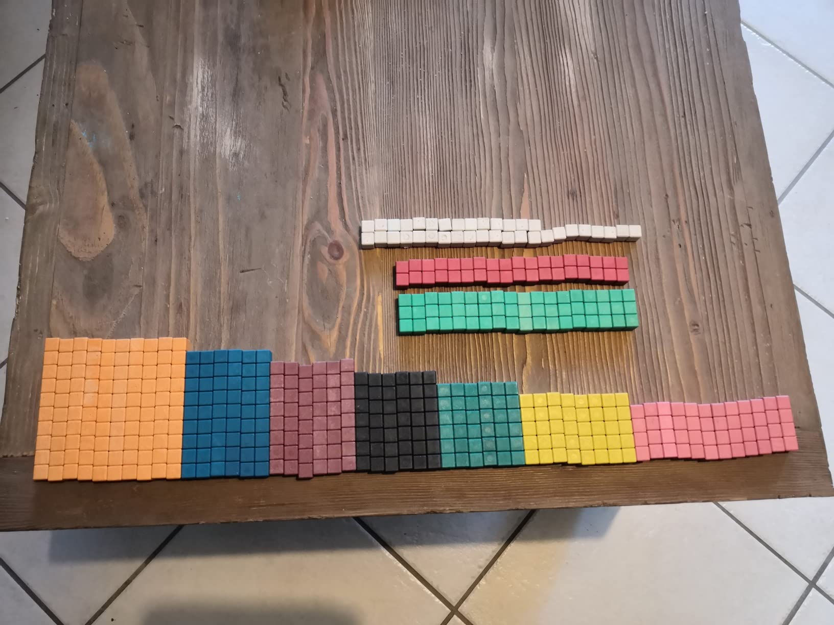 Wissner Zahlen & Rechnen réglettes Cuisenaire 126 pcs RE-Wood