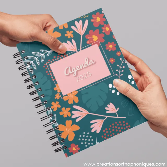 Créations orthophoniques Organisation Agenda 2025 semainier 16,5x23,5 cm