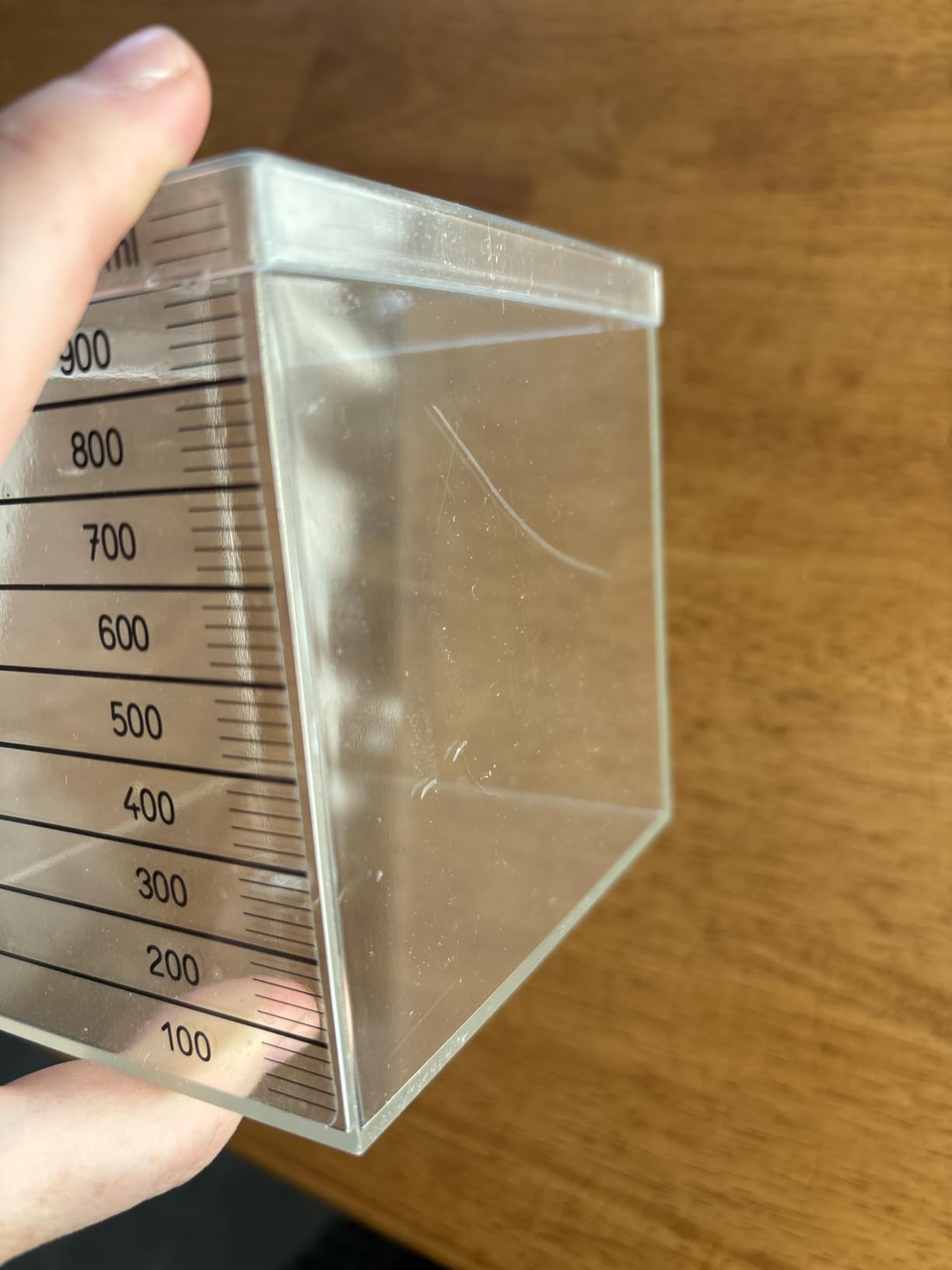 Wissner Größe Messen cube litre gradué avec couvercle RE-Plastic