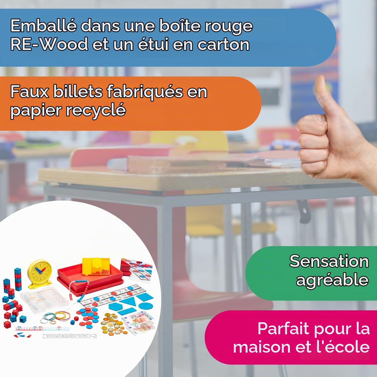 Wissner MATHI boîte maths CP primaire kit classe 080150.000