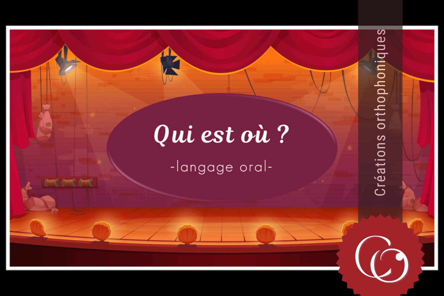 Créations orthophoniques Langage oral Qui est où jeu questions