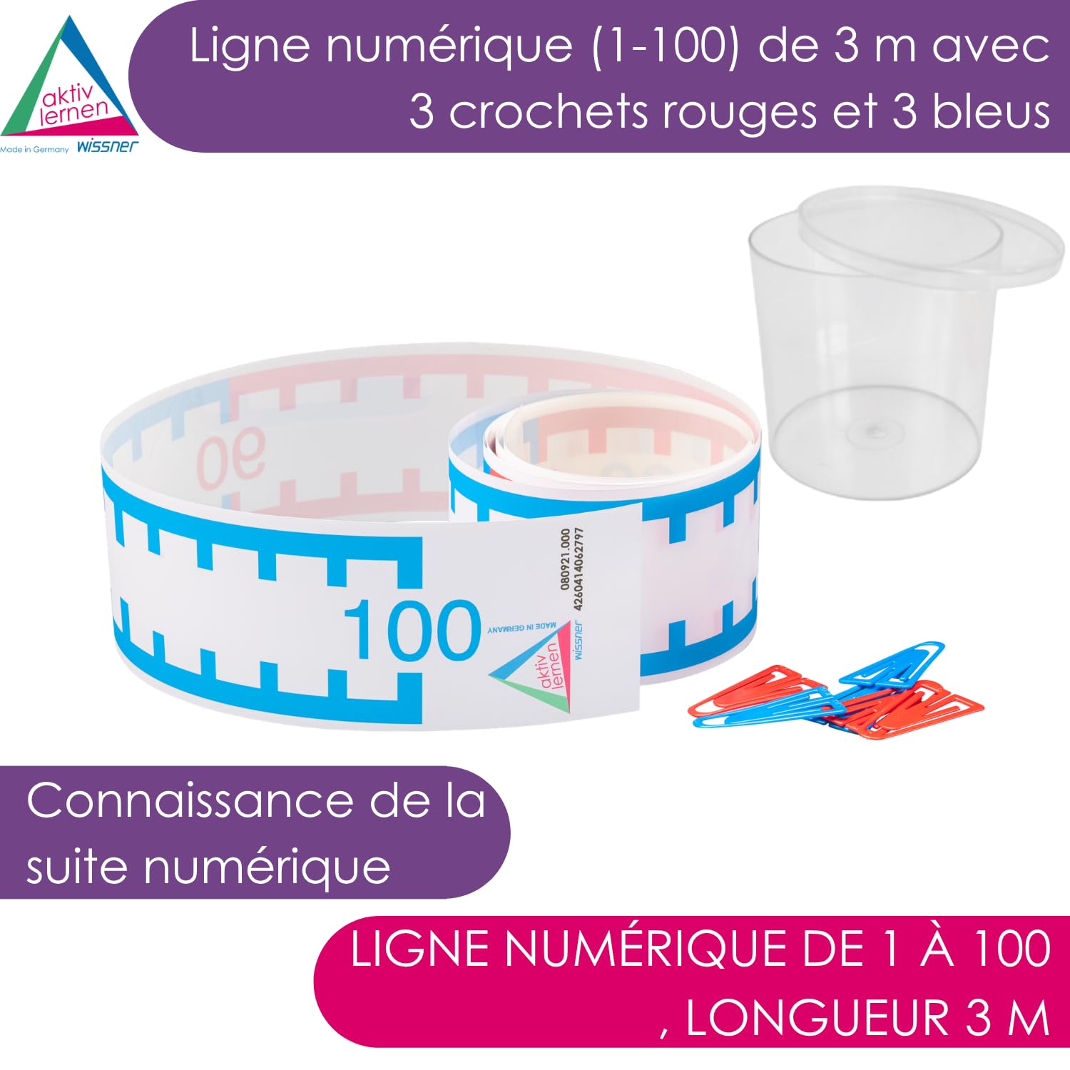 Wissner Größe & Messen ruban gradué 1-100 3 m calcul