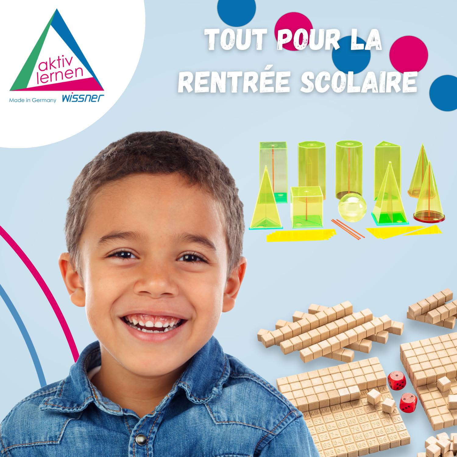 Wissner Raum & Form géocorps 15cm 38 pièces RE-Plastic
