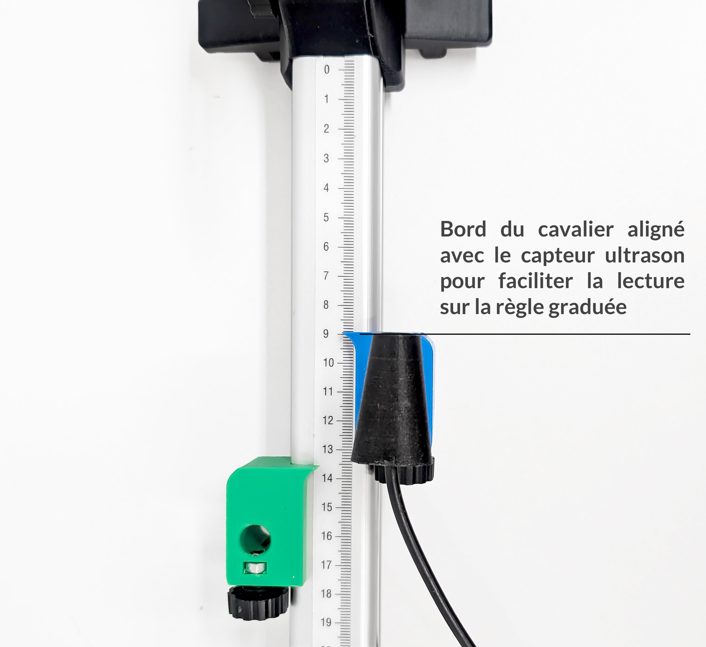 Educaduino Physique Banc à ultrasons 2 récepteurs 50 cm