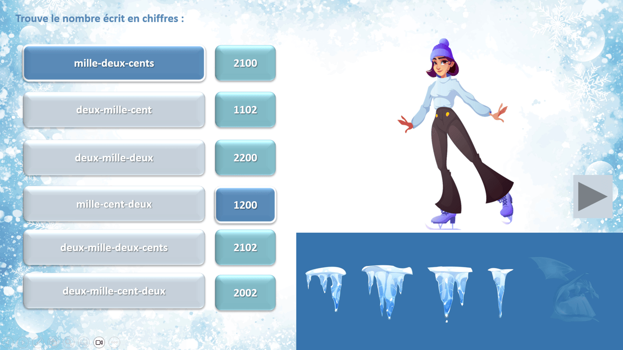 Créations orthophoniques Glisse avec les nombres ressource maths 4 chiffres