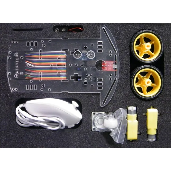 Educaduino Kit Véhicule autonome robot chassis plexiglass