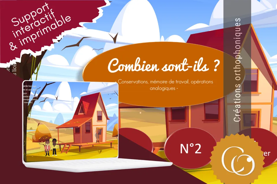 Créations orthophoniques Cognition Combien sont-ils ? jeu maths quantités