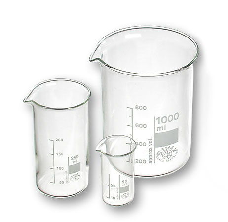 Educaduino Verrerie Lot béchers à bec forme haute SIMAX verre