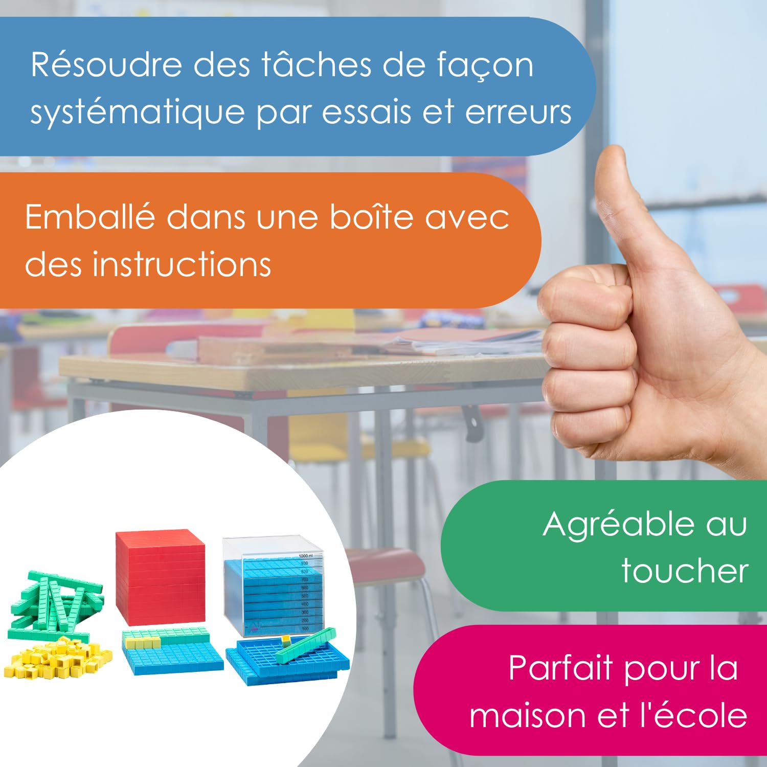 Wissner Zahlen & Rechnen set décimal base 10 141 pièces