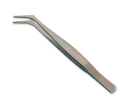 Educaduino SVT Pinces à horloger courbes lot de 10 inox 110 mm
