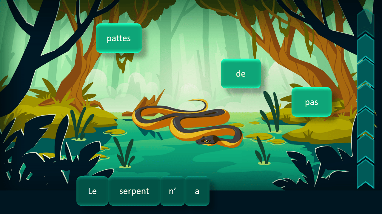 Créations orthophoniques Sur le chemin des phrases jeu négation complète