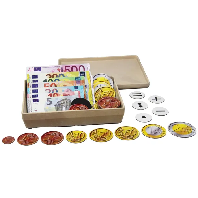 Wissner Lernspiele monnaie euro magnétique coffret 100 pièces