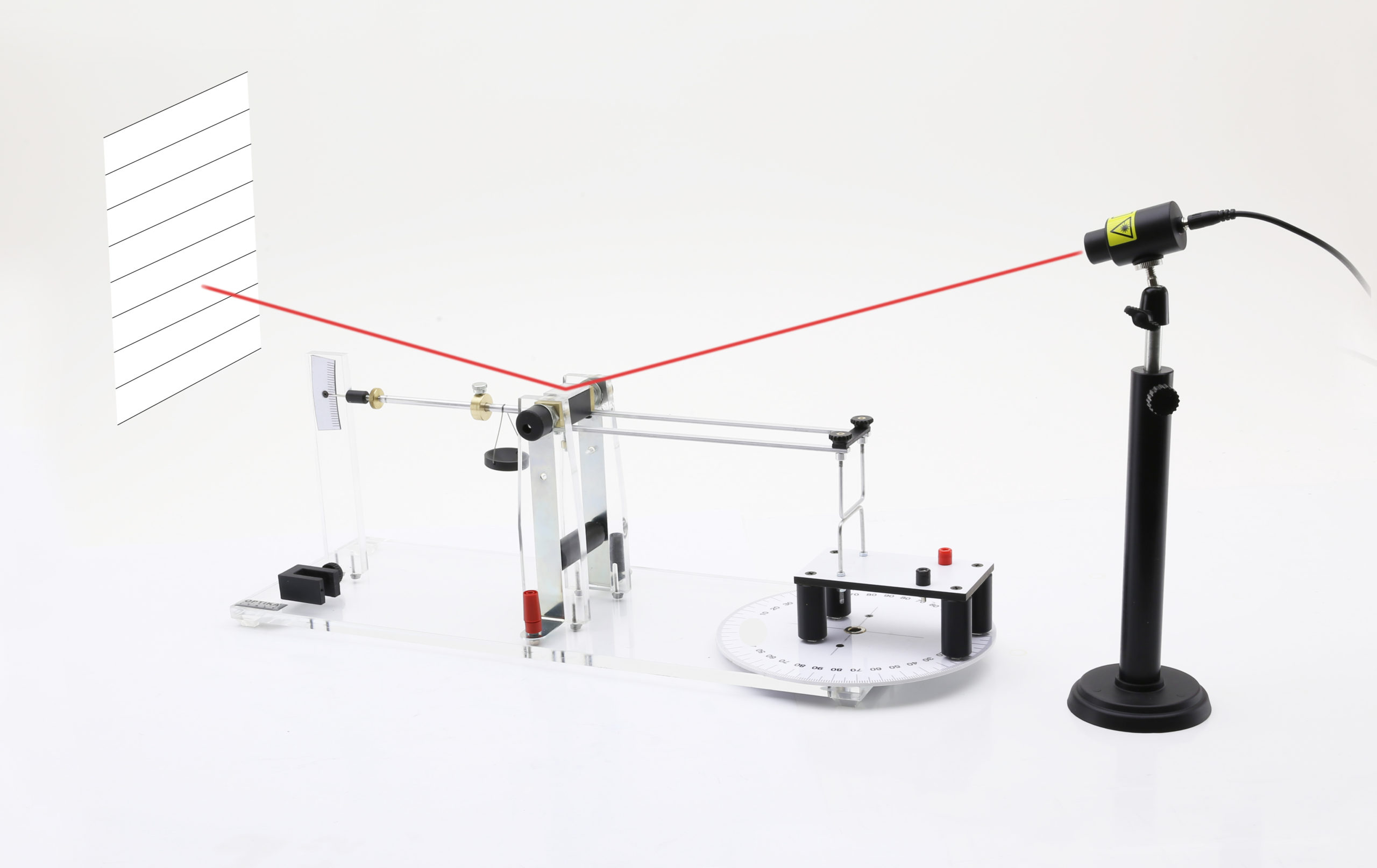 Educaduino Optique et ondes Laser pour levier optique mesure angle