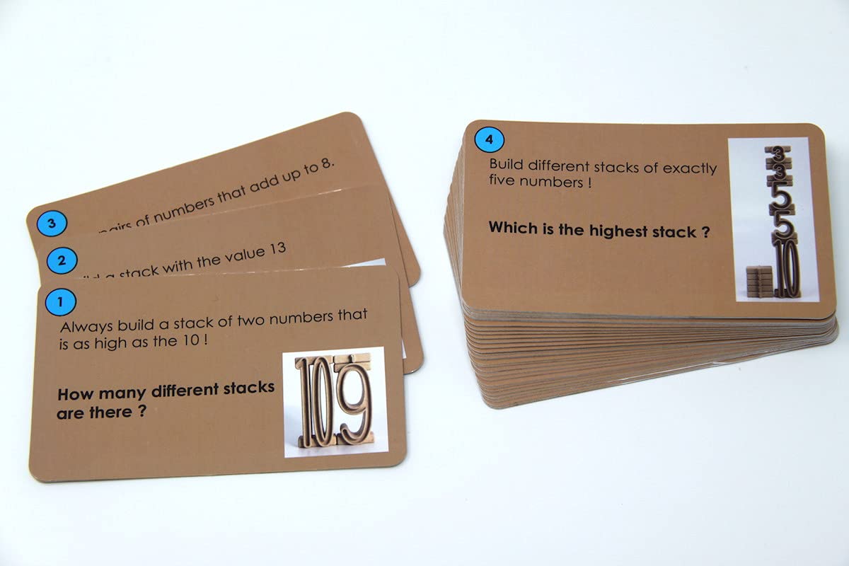 Wissner Lernspiele cartes tâches tour nombres 42 cartes