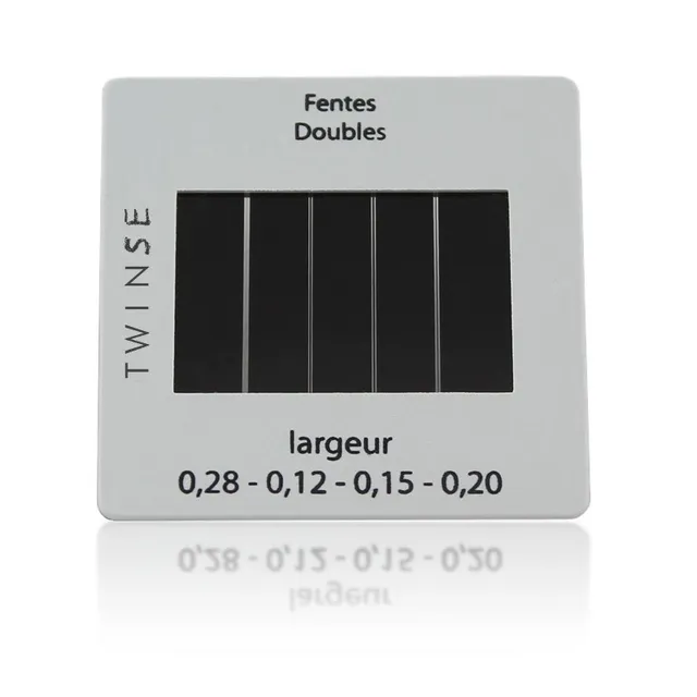 Educaduino Optique diapositive fentes Young largeur variable 50mm
