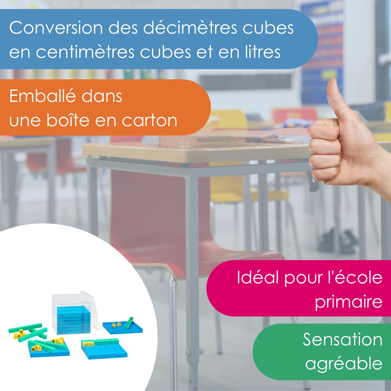 Wissner Zahlen & Rechnen Set calcul décimal RE-Plastic 29 pcs