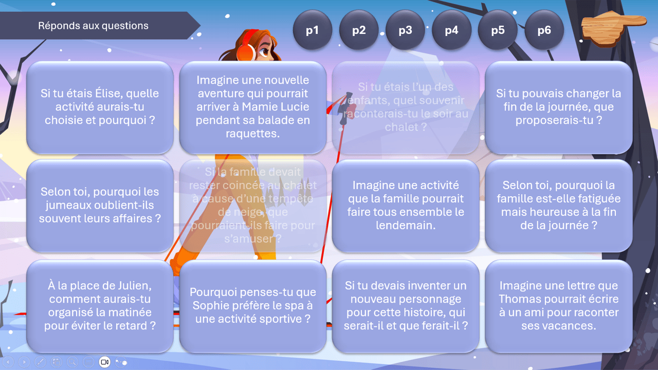 Créations orthophoniques Pack 6 Supports d’hiver lot langage lecture