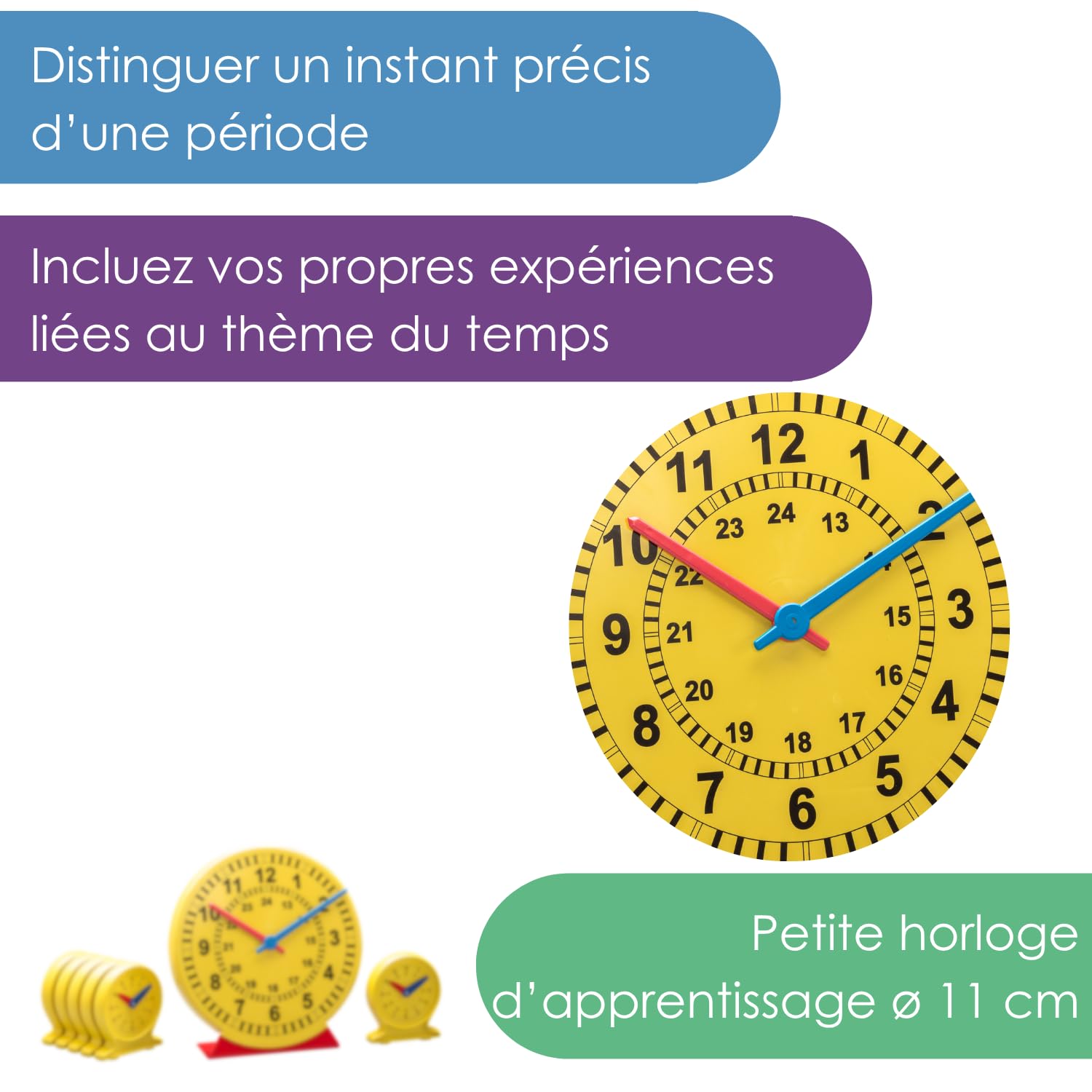 Wissner Größe & Messen Horloge Apprentissage Kit Classe 25 Pièces
