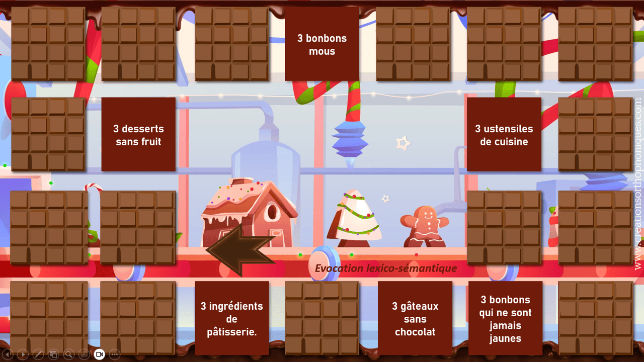 Créations orthophoniques La course au chocolat jeu de l'oie 6 épreuves