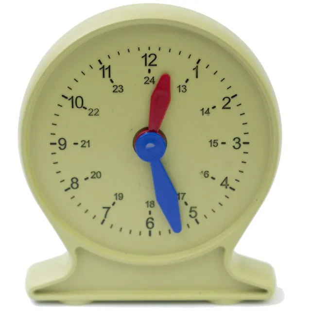 Wissner Größe & Messen horloge pédagogique jaune apprentissage heure