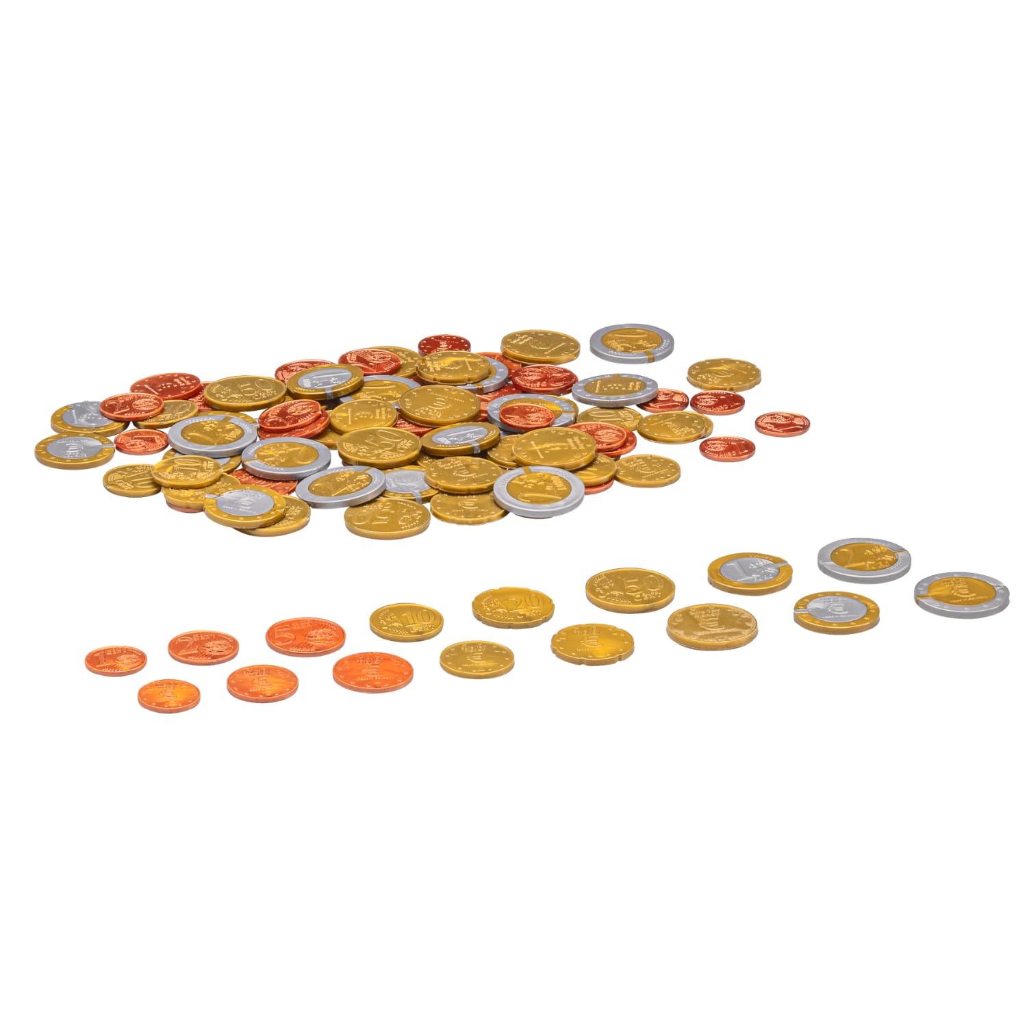 Wissner Lernspiele 80 pièces euros taille réelle pour classe