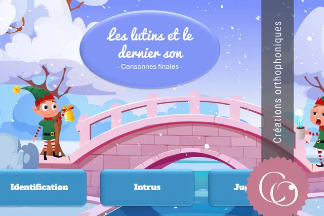 Créations orthophoniques Métaphonologie Lutins dernier son jeu phonologie
