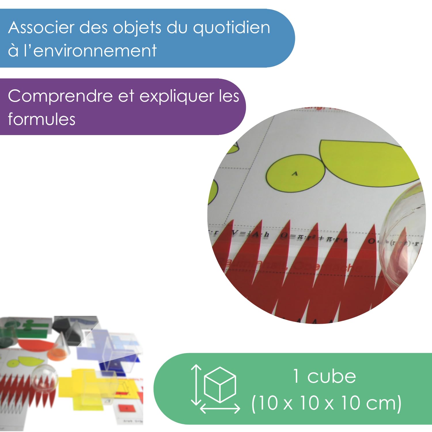 Wissner Raum & Form set 6 solides géométriques 10 cm