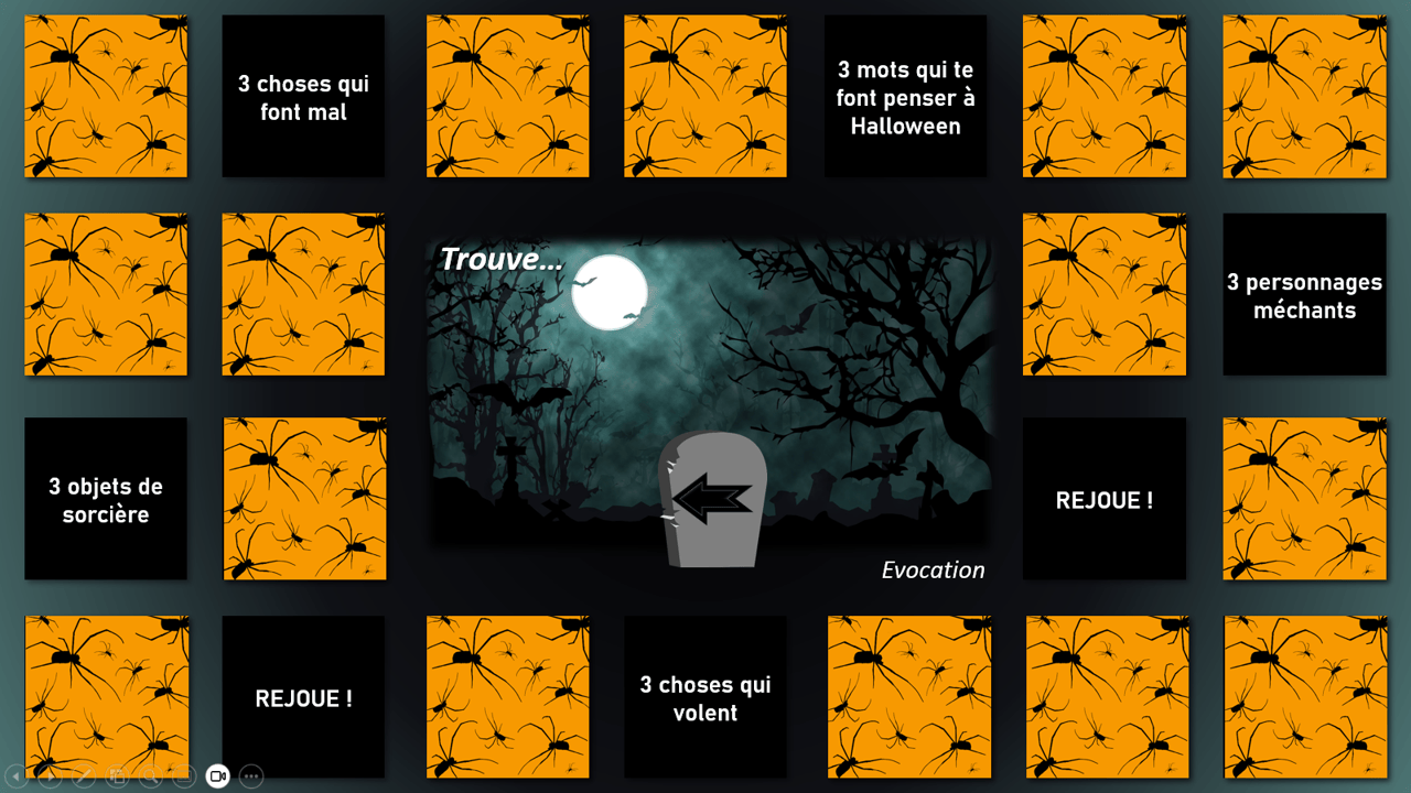 Créations orthophoniques Cognition Gare aux zombies Jeu de l'oie interactif PPT