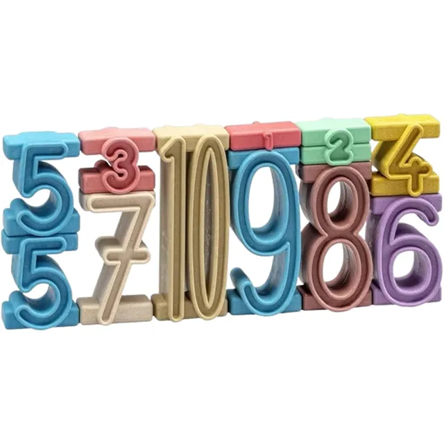 Wissner Montessori 34 chiffres à empiler RE-Wood coffret calcul