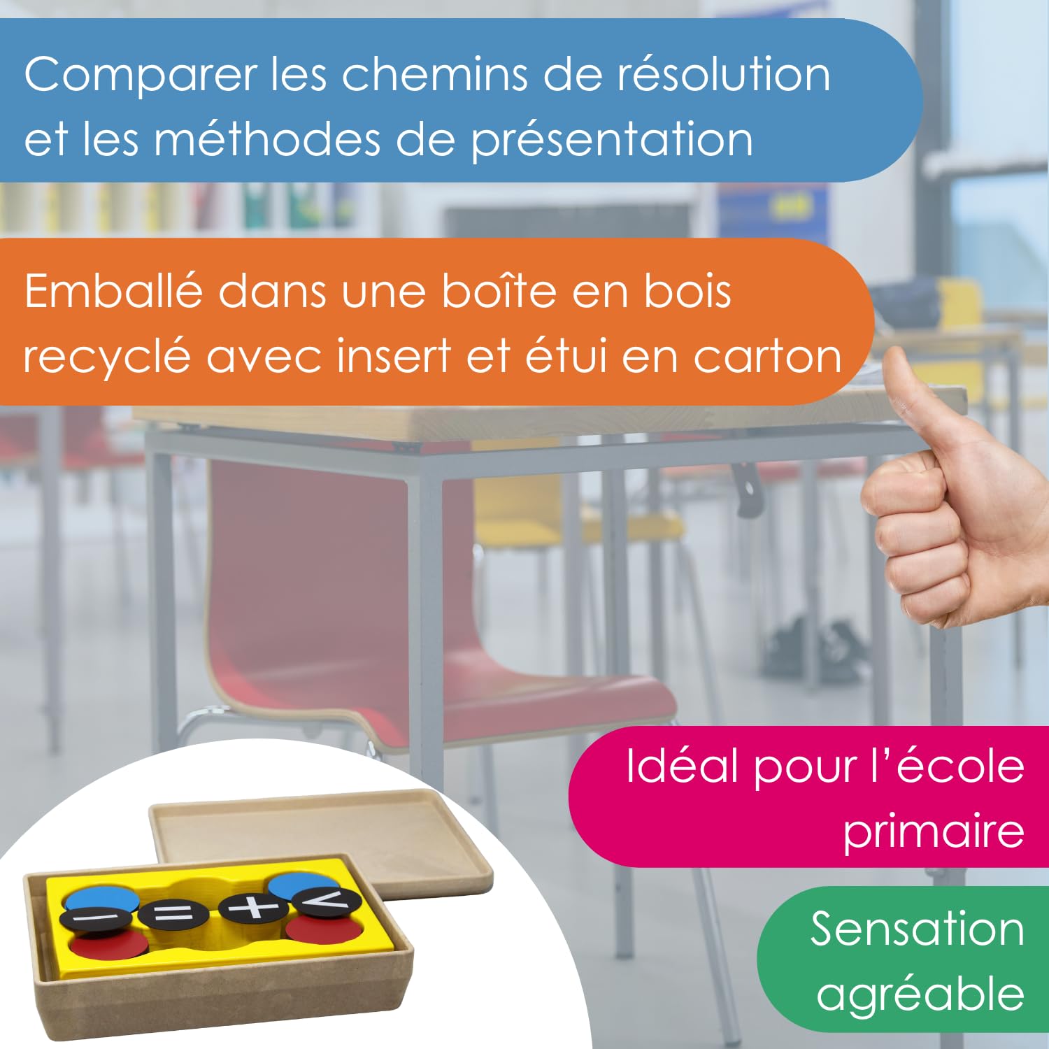 Wissner Zahlen & Rechnen jetons réversibles magnétiques 125 pièces