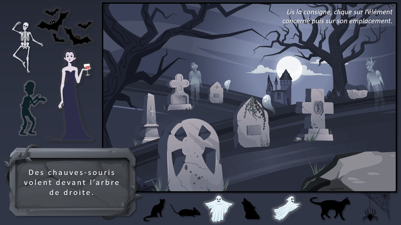 Créations orthophoniques Lecture Cimetière jeu lecture Halloween