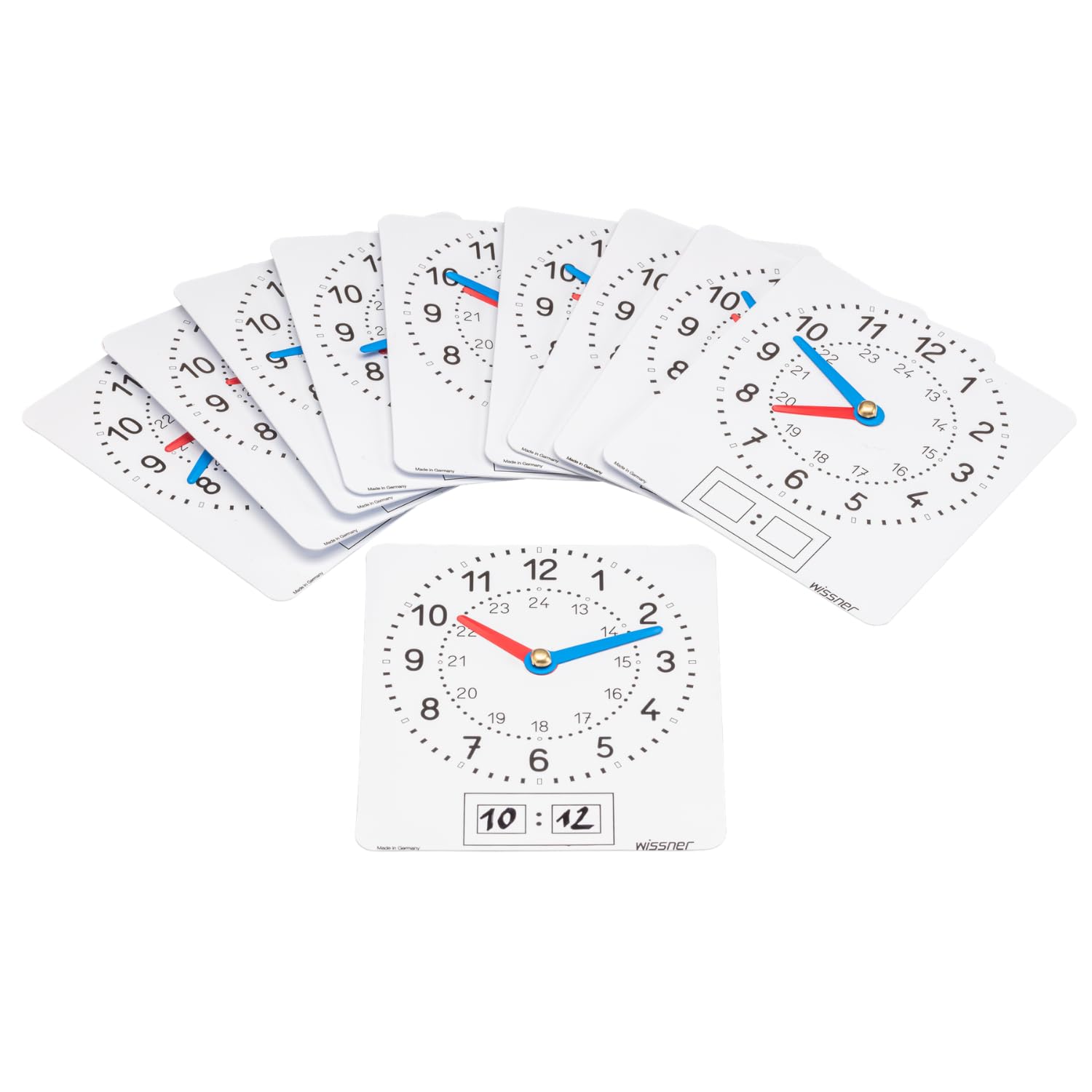 Wissner Größe & Messen 10 horloges apprentissage + aiguilles