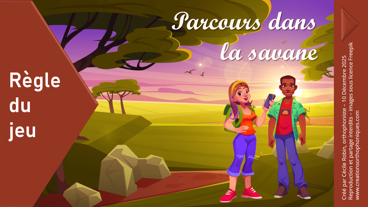 Créations orthophoniques Parcours dans la savane jeu interactif calcul mental