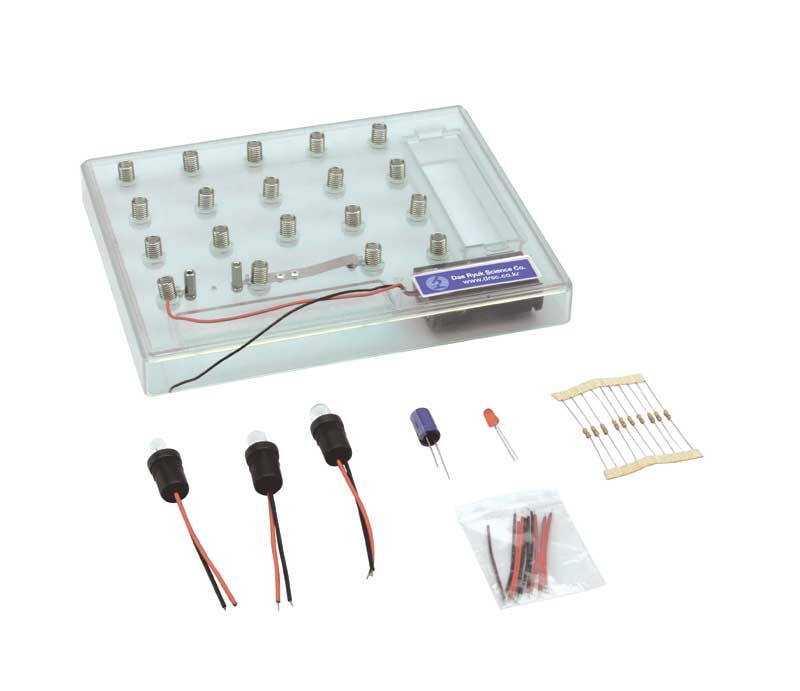 Educaduino Électricité Platine de montage circuits électriques ressorts