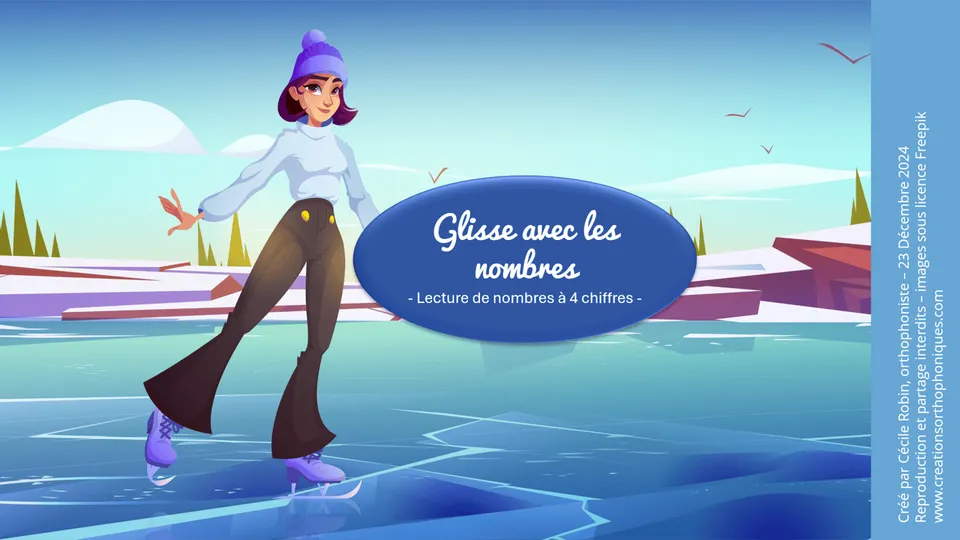 Créations orthophoniques Glisse avec les nombres ressource maths 4 chiffres
