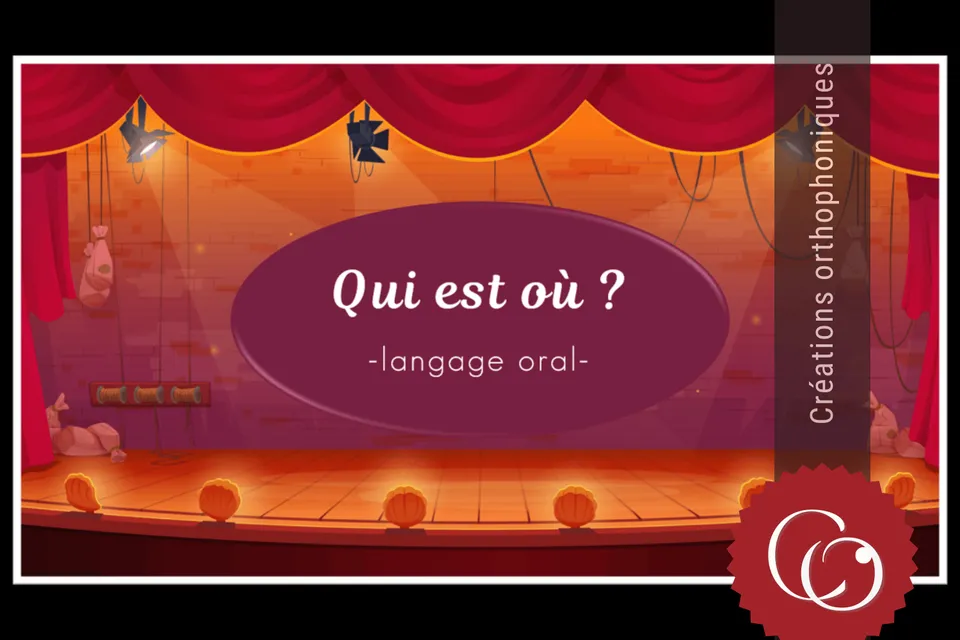 Créations orthophoniques Langage oral Qui est où jeu questions