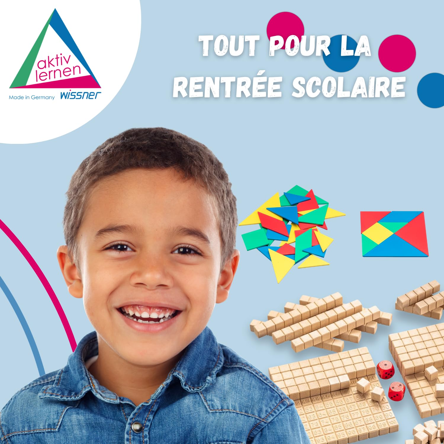 Wissner Raum & Form tangram puzzle chinois 4x7 pièces 10 cm