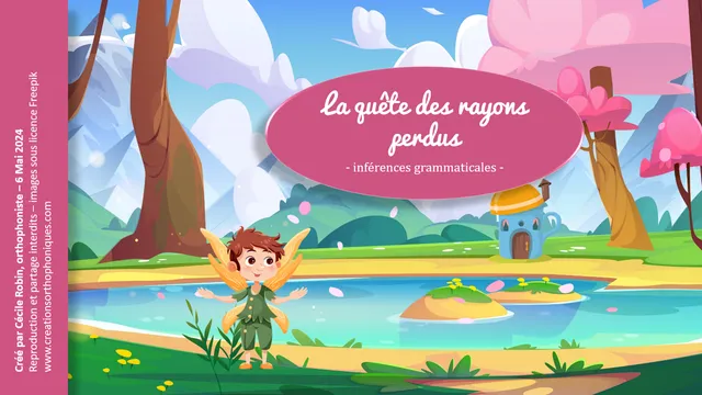 Créations orthophoniques Lecture Quête rayons perdus jeu compréhension