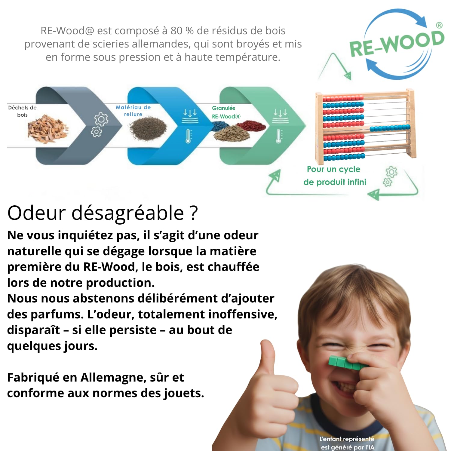 Wissner Zahlen & Rechnen Boulier 100 boules rouge/bleu RE-Wood
