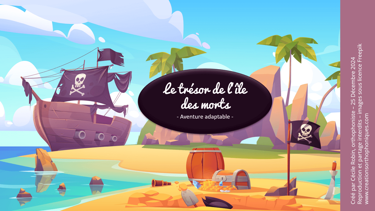 Créations orthophoniques Renforçateurs Trésor île des morts PowerPoint