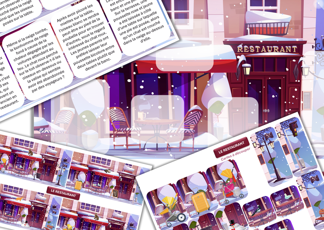 Créations orthophoniques Langage oral 5 Scènes créatives d’hiver PDF langage