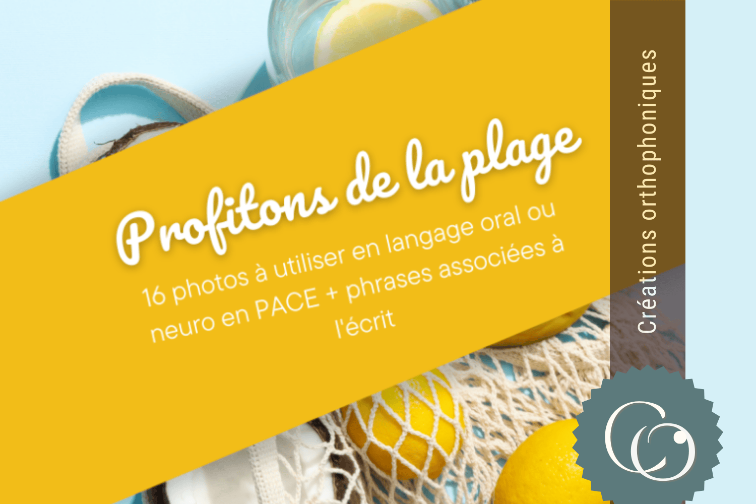 Créations orthophoniques Lecture Profitons de la plage pdf langage oral 16 photos