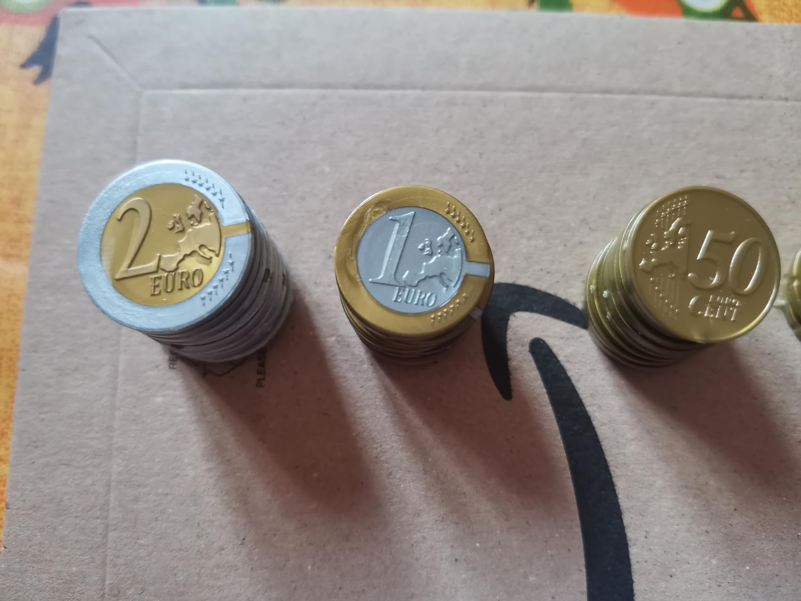 Wissner Lernspiele 80 pièces euros taille réelle pour classe