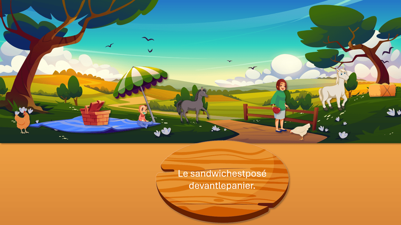 Créations orthophoniques Lecture pique-nique campagne support lecture PowerPoint